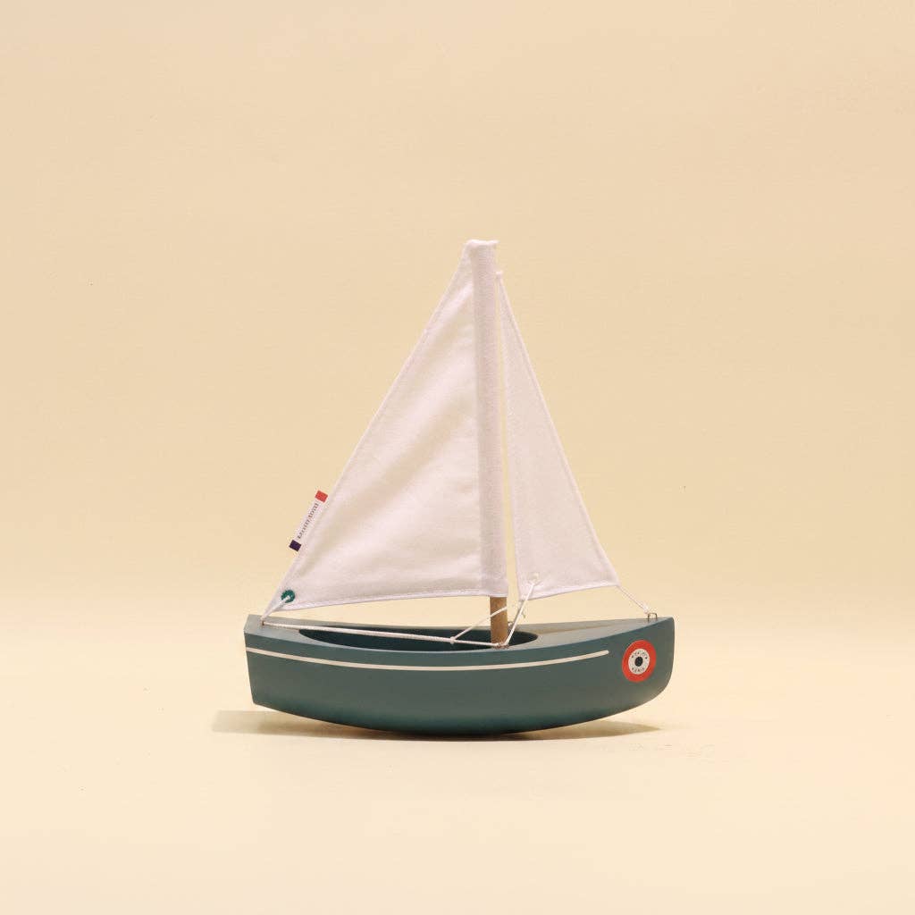 Maison Tirot - Toy Boat - Le Sloop: Grey Green