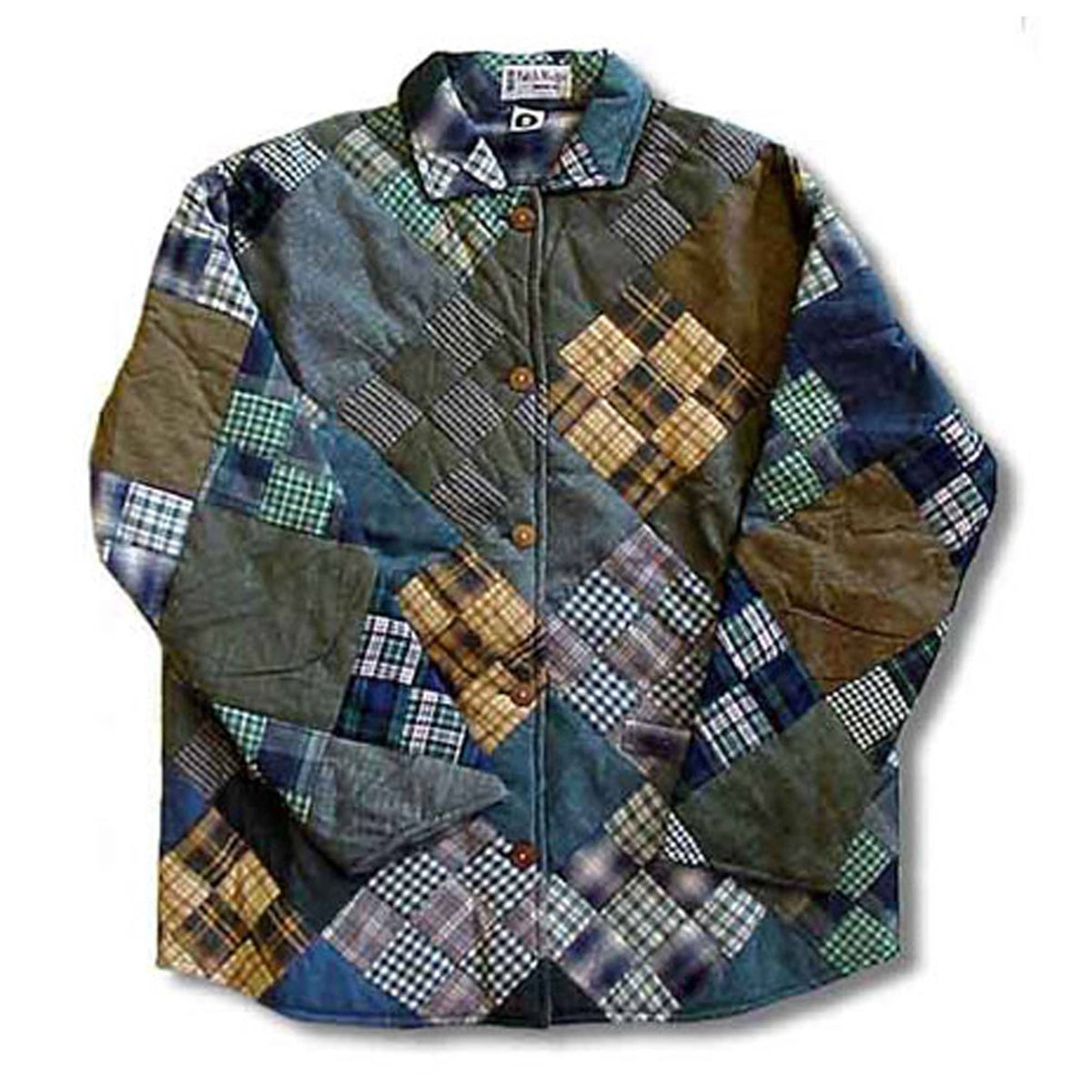 Chambray Nine Unisex Quilted Cotton Jacket, Lightweight,Soft: L