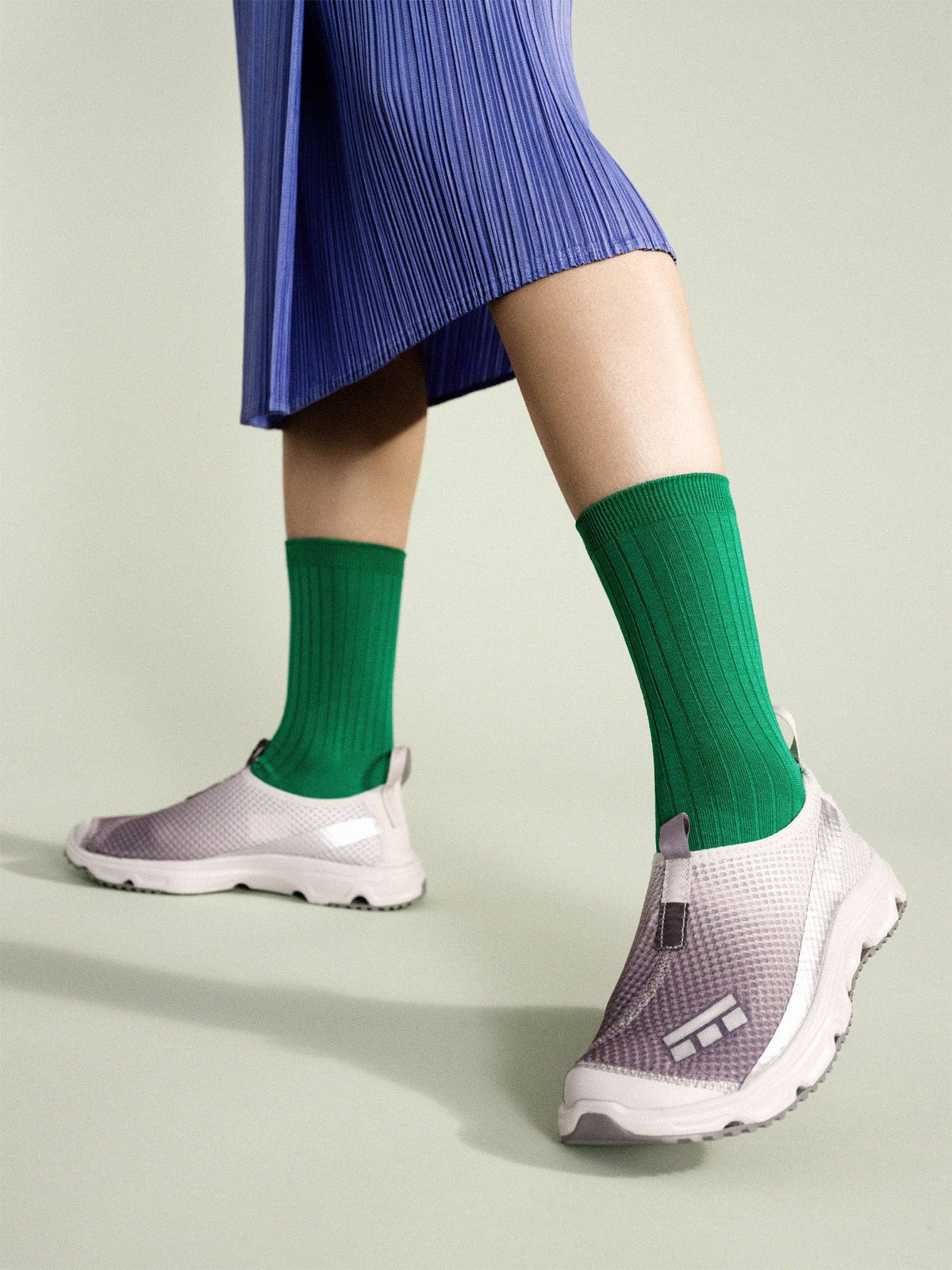 Essential Rib Trouser Crew: Green / OS