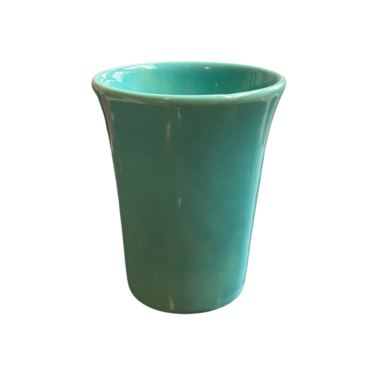 Vintage 4" Bauer Spanish Vase in Turquoise