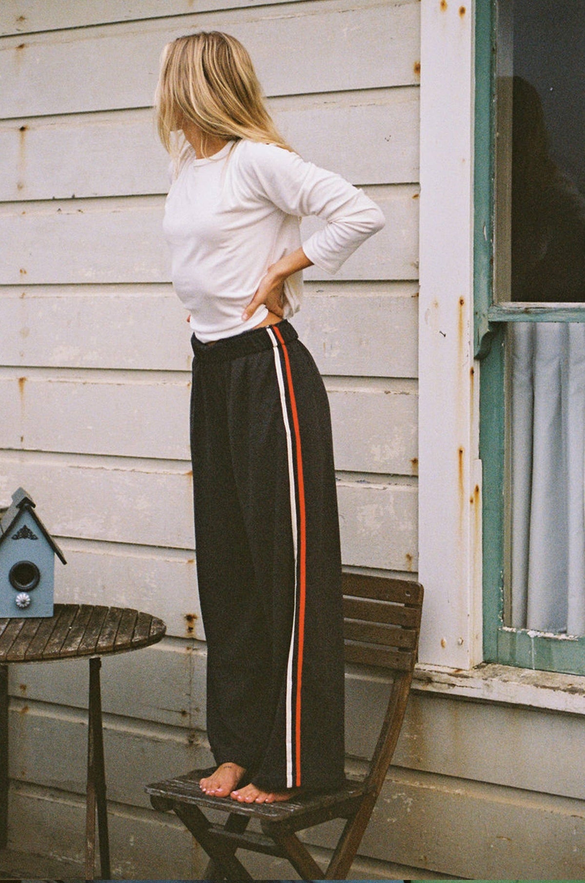 Fleece Track Pant: Charcoal / S