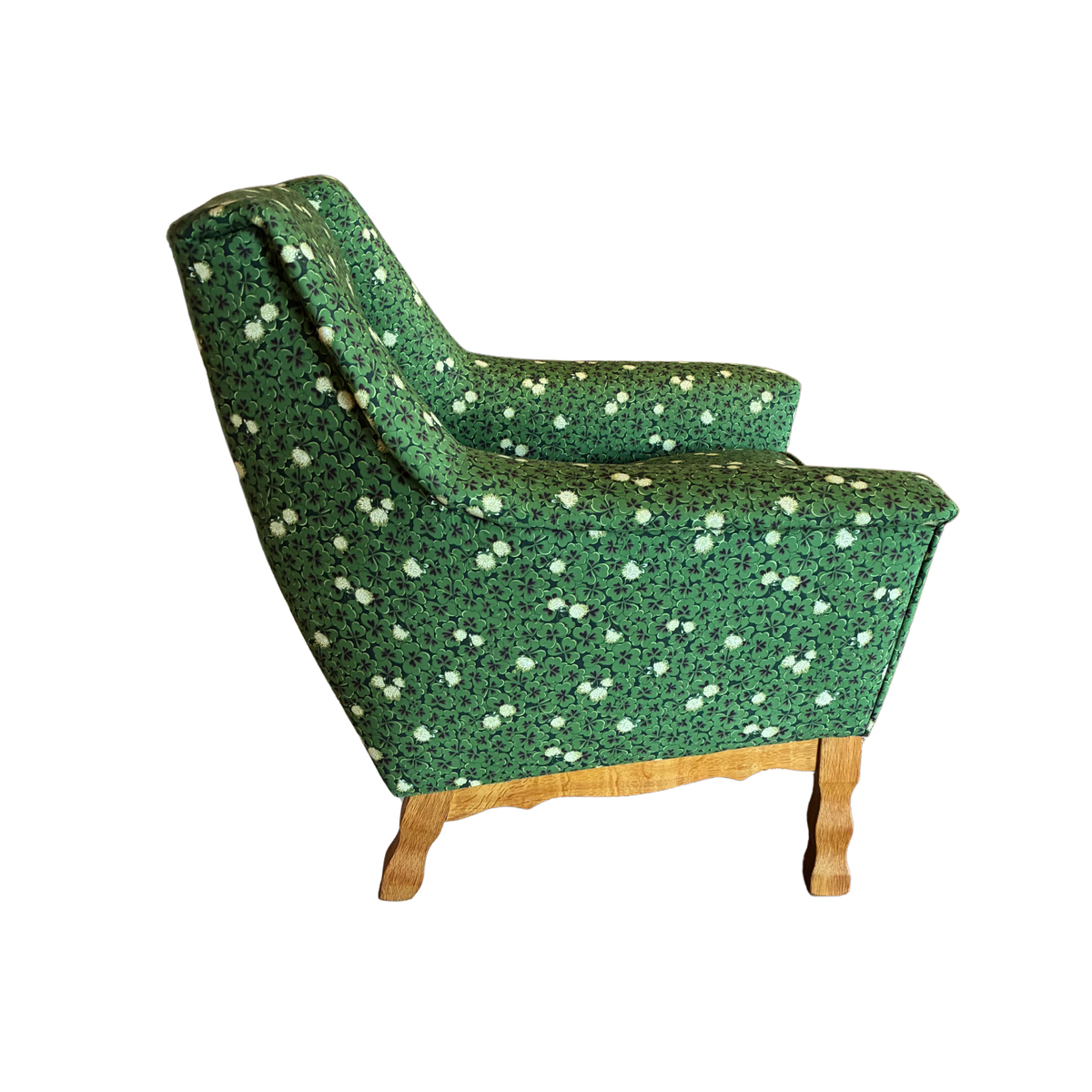 Clover Upholstered Lounge Chair, Danish Mid-Century Modern 1970