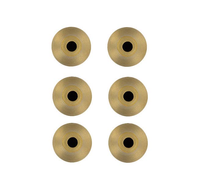 Thin Taper Candleholder in Old Gold - Set of 6
