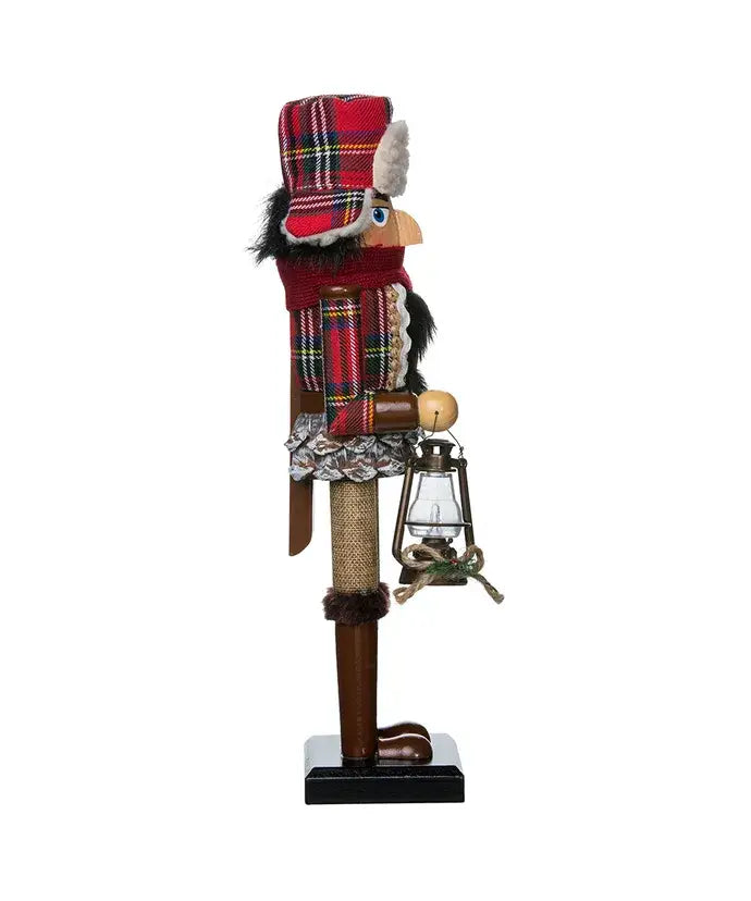15"WOODEN WOODSMAN NUTCRACKER