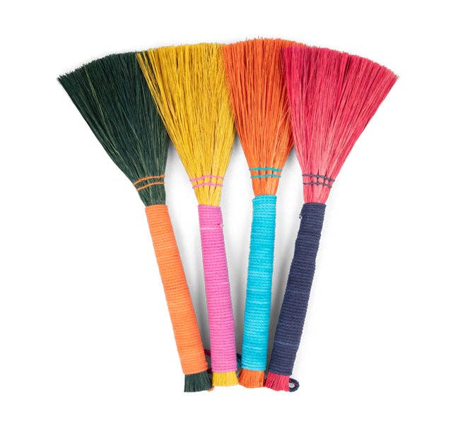 Seagrass Brush, Blue & Orange