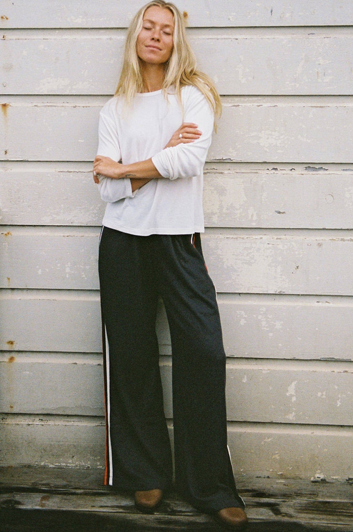 Fleece Track Pant: Charcoal / S