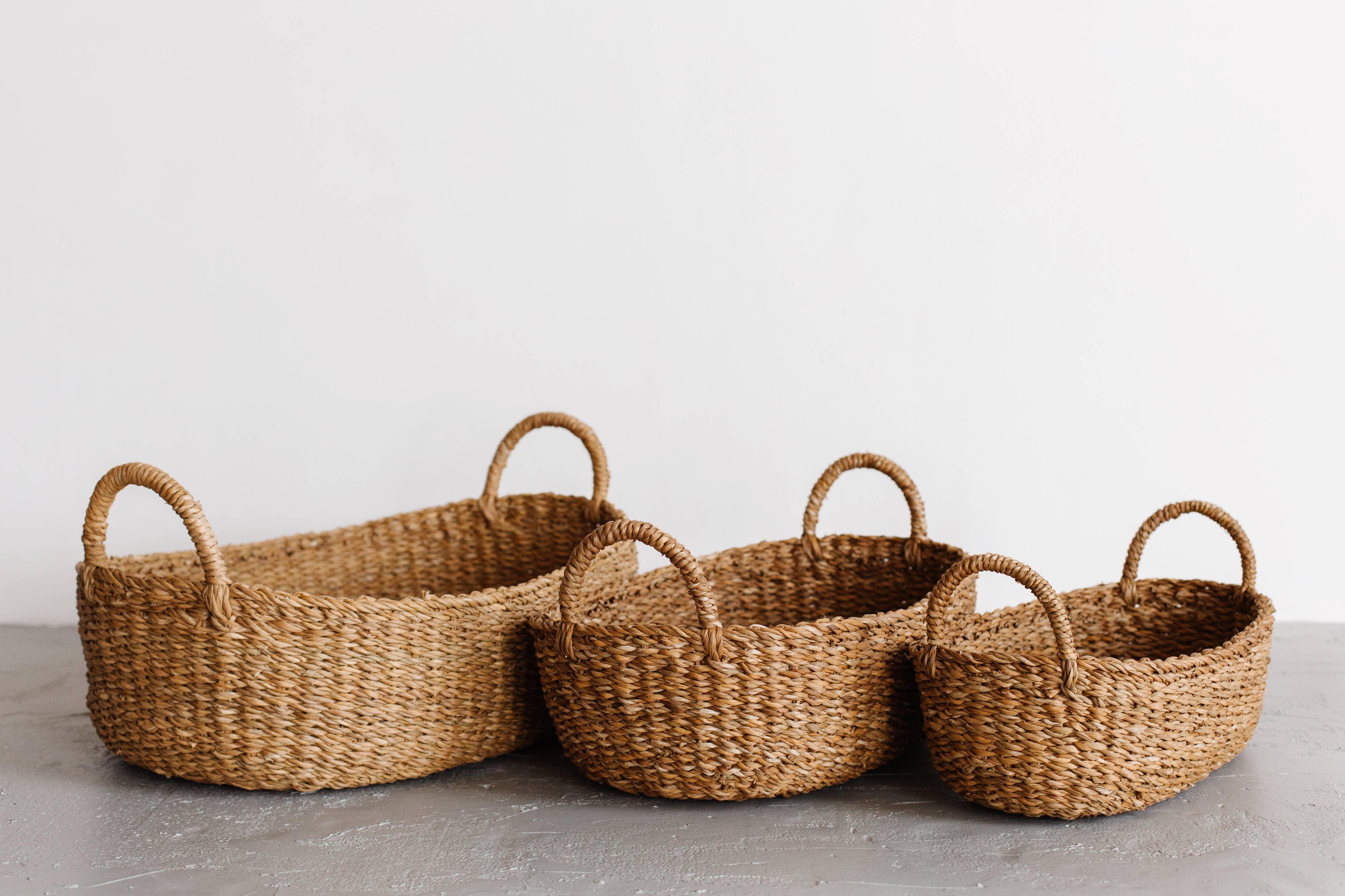 Oval Tray Basket, harvest: Large