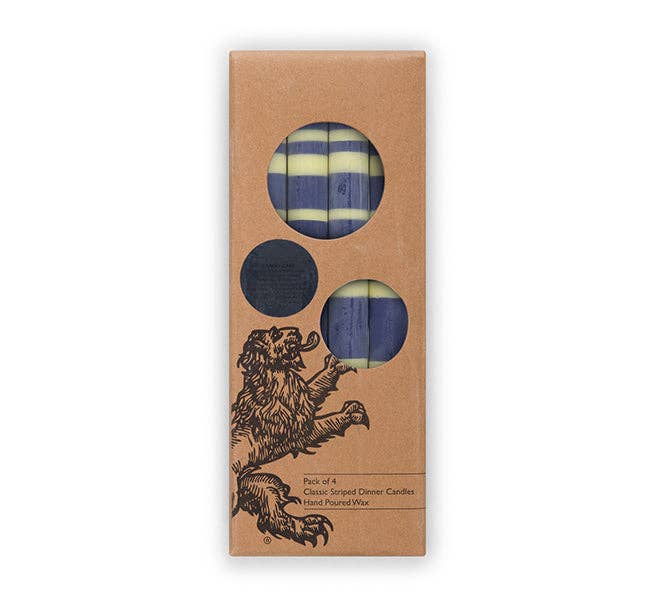 Midnight and Jasmine Eco Dinner Candles, Gift Box of 4 (10”)