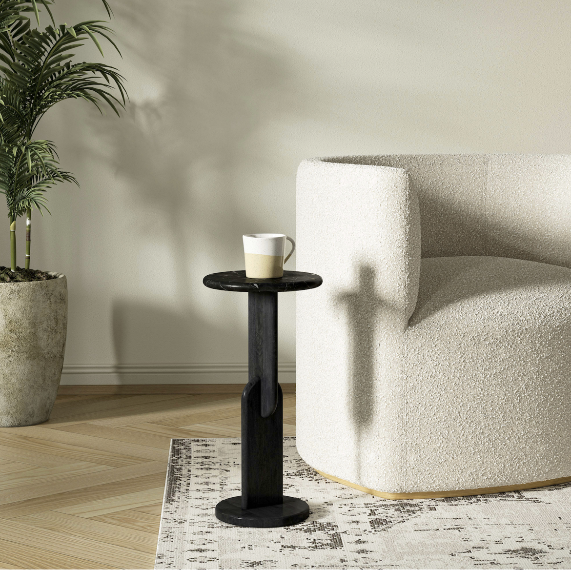 Ellen Drink Table: BLACK
