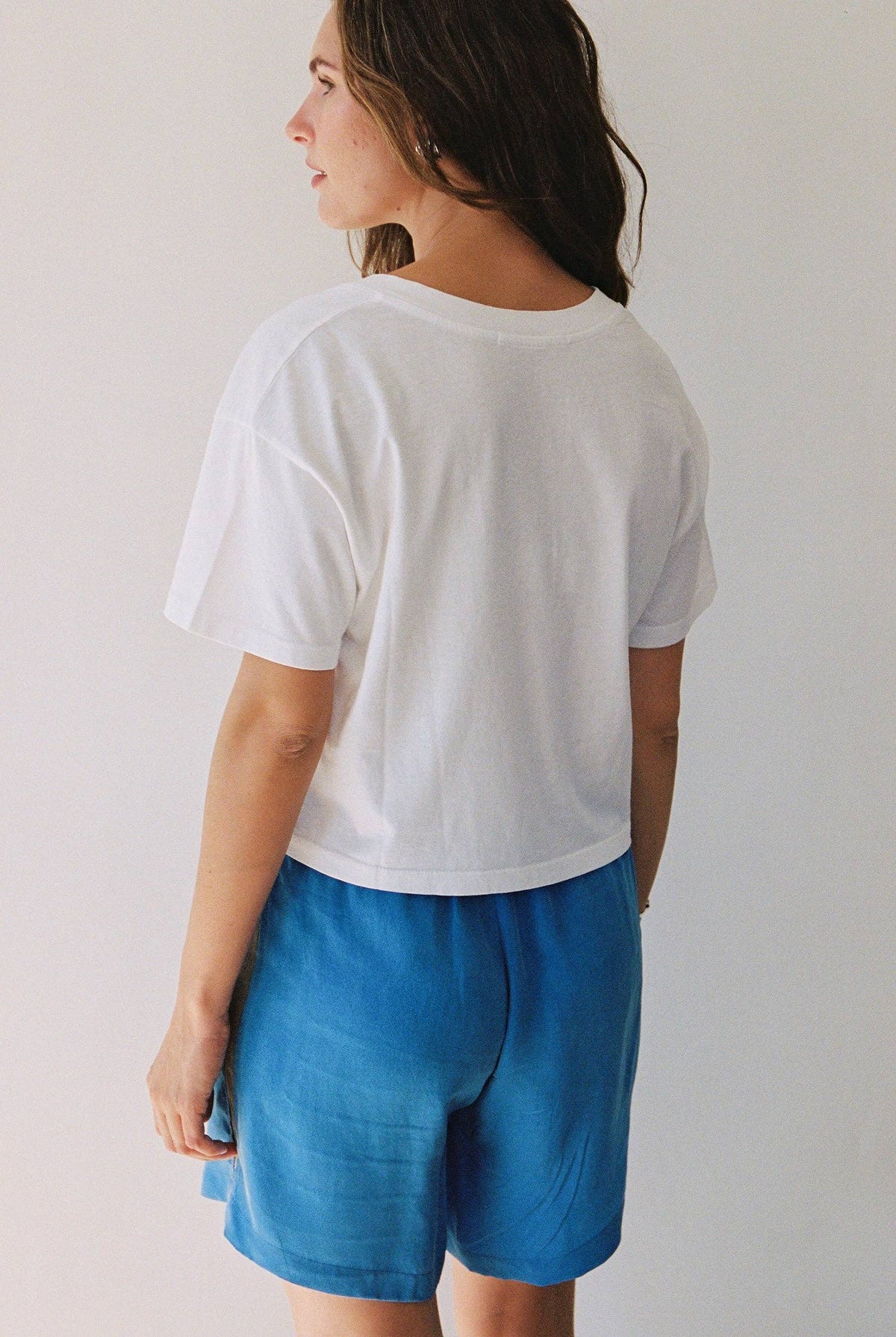Deep V Tee: White / M