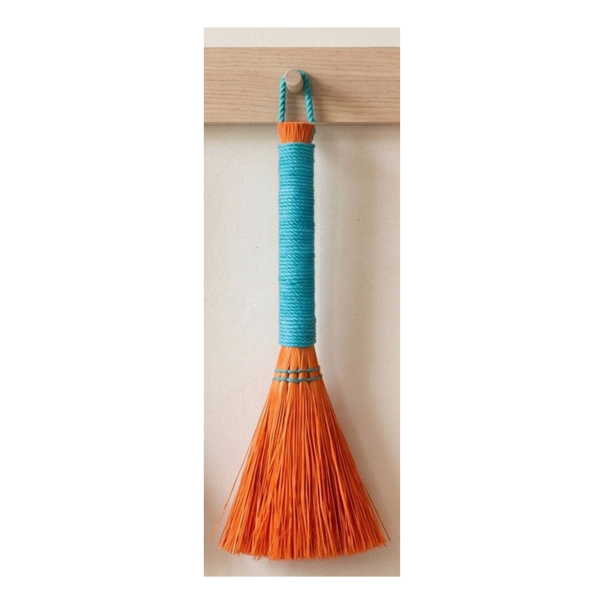 Seagrass Brush, Blue & Orange
