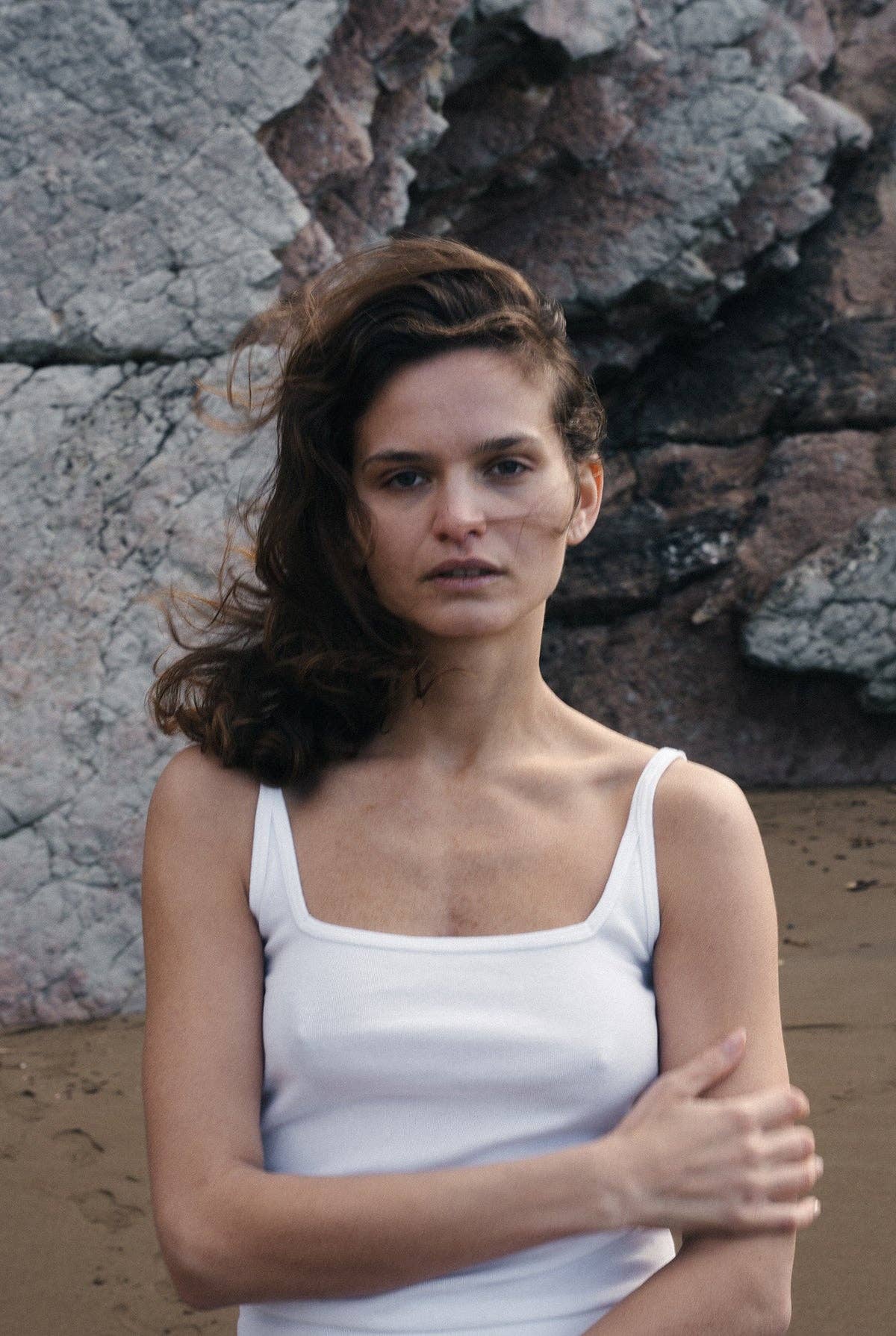 Organic Square Cami: White / M