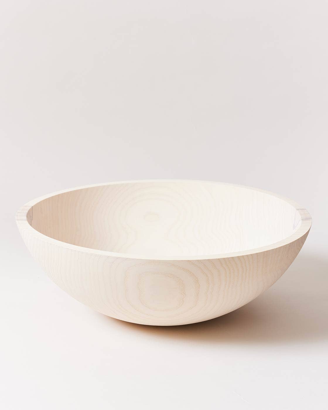 Crafted Wooden Bowls - White: 12"