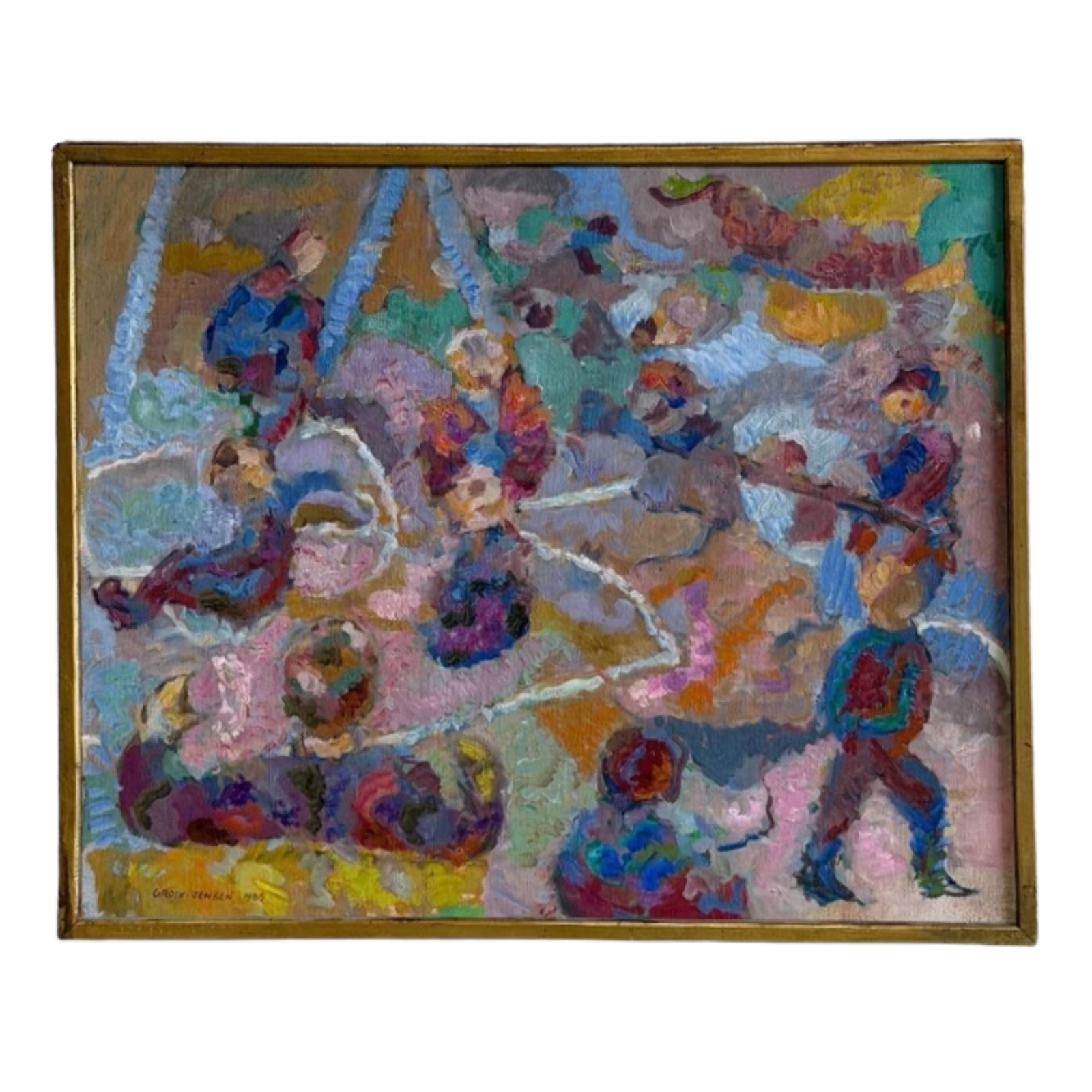 Jens Peter Groth-Jensen Oil Painting on Canvas Danish 1985