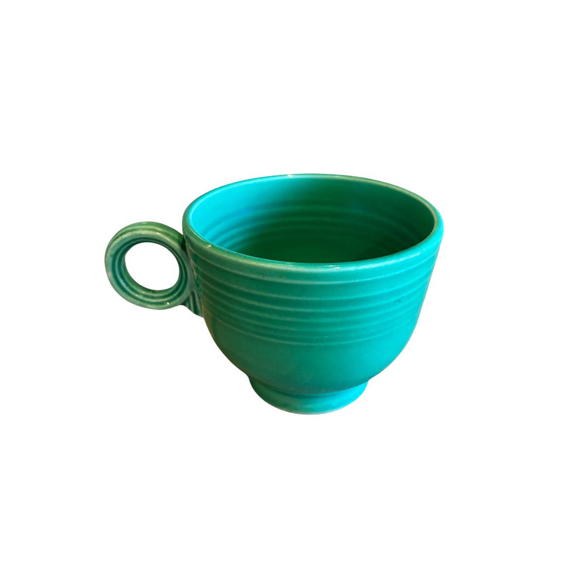 Fiestaware Ring-Handled Footed Teacup (7.75 oz) in Apple Green