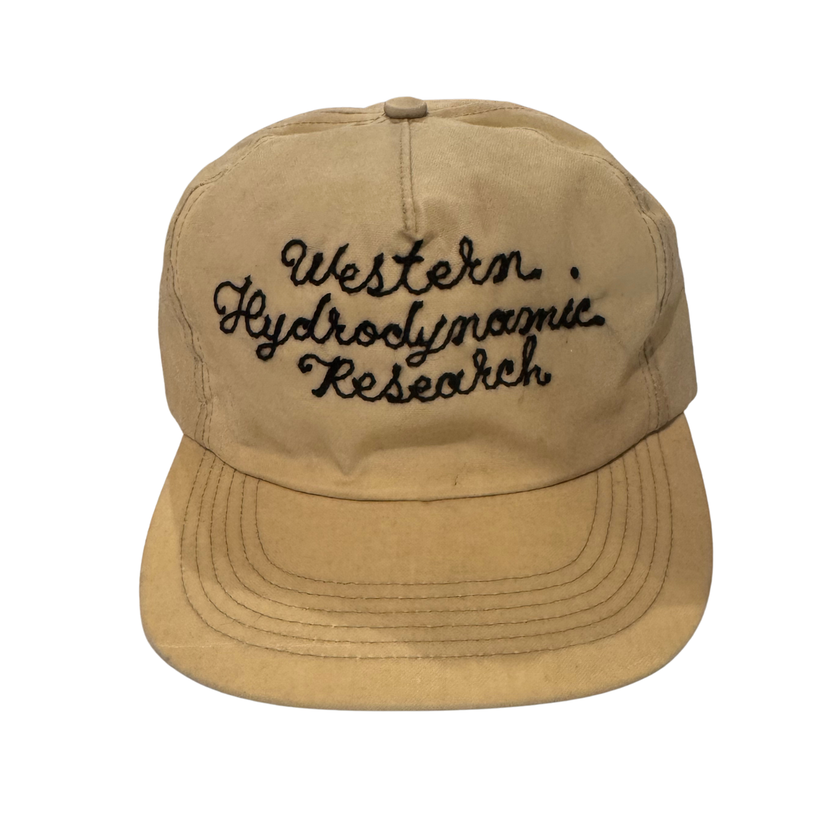 WHR Custom Cream Script Hat