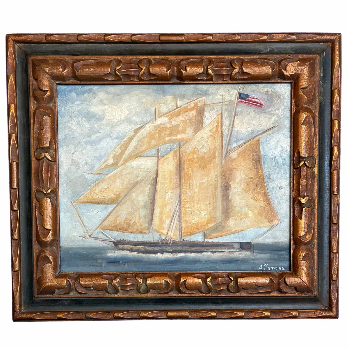 Alison Parsons, Boat 19” x 22”