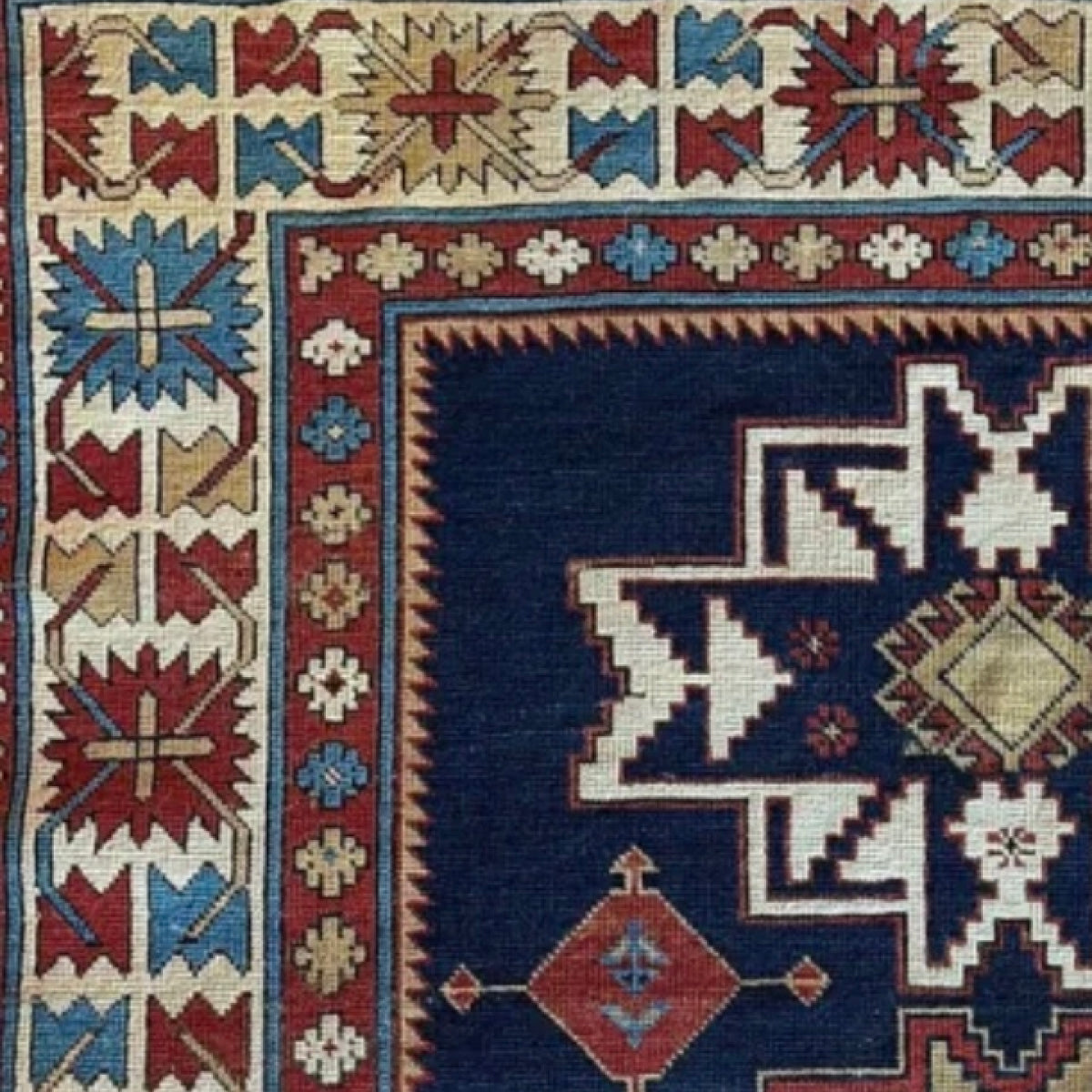 Antique Kazak Rug 3x5