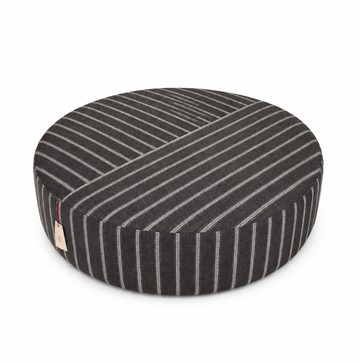 Prairie Ottoman Dark Stripe
