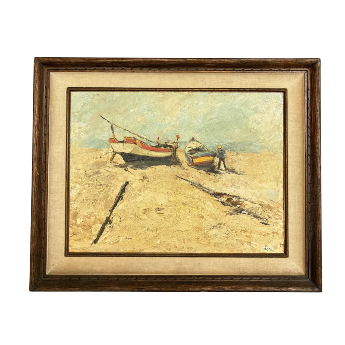 Vintage Impressionist Oil Painting, 31” x 25”