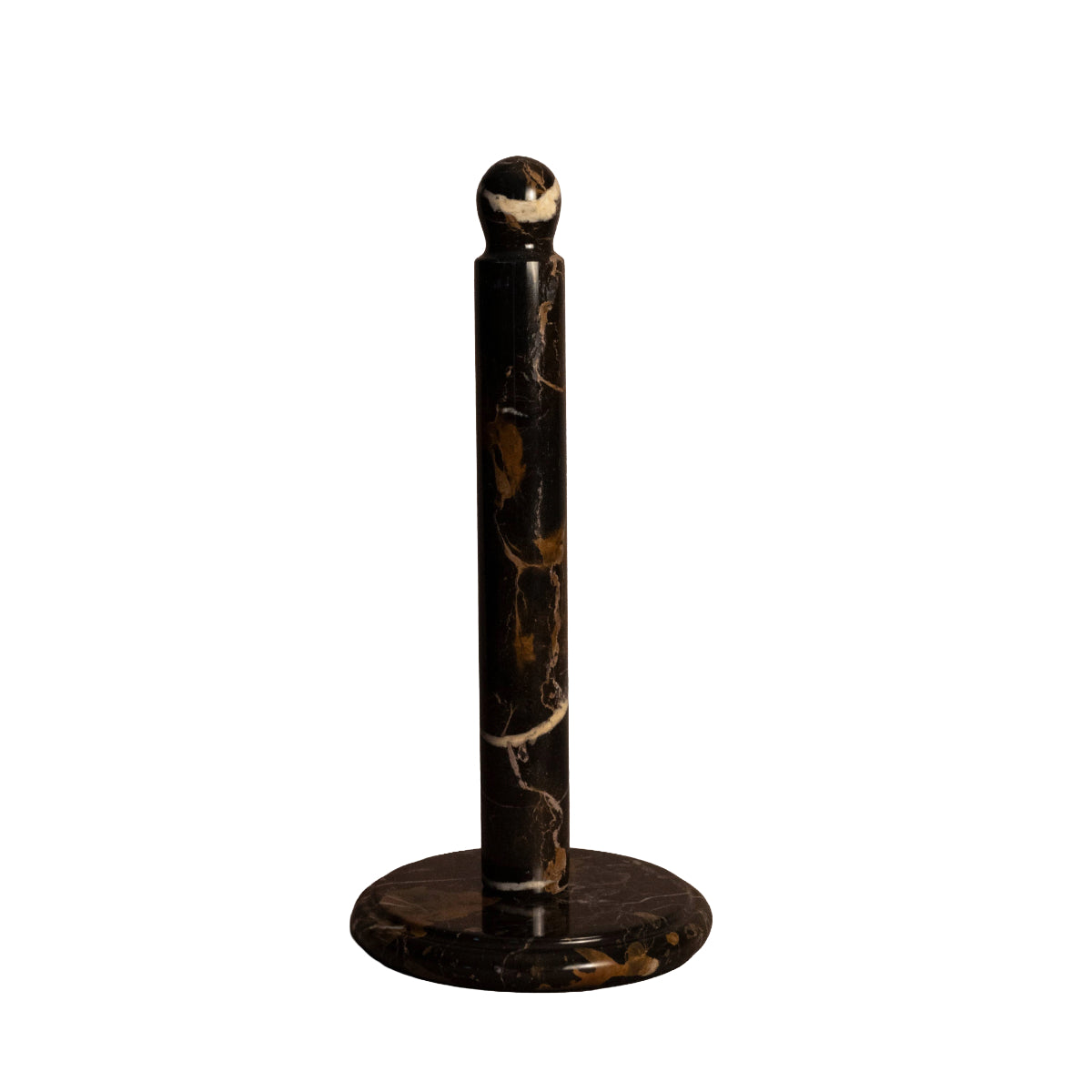 Paper Towel Holder - Black & Gold