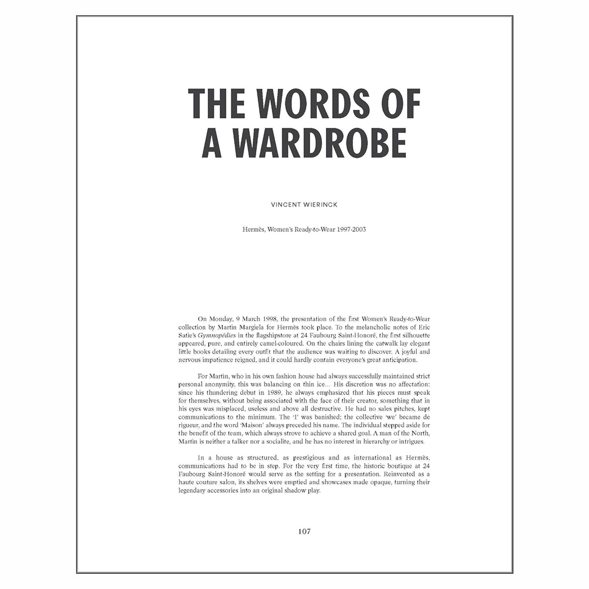 Margiela. The Hermès Years by Katt Debo: Hardcover; 282 pages / English