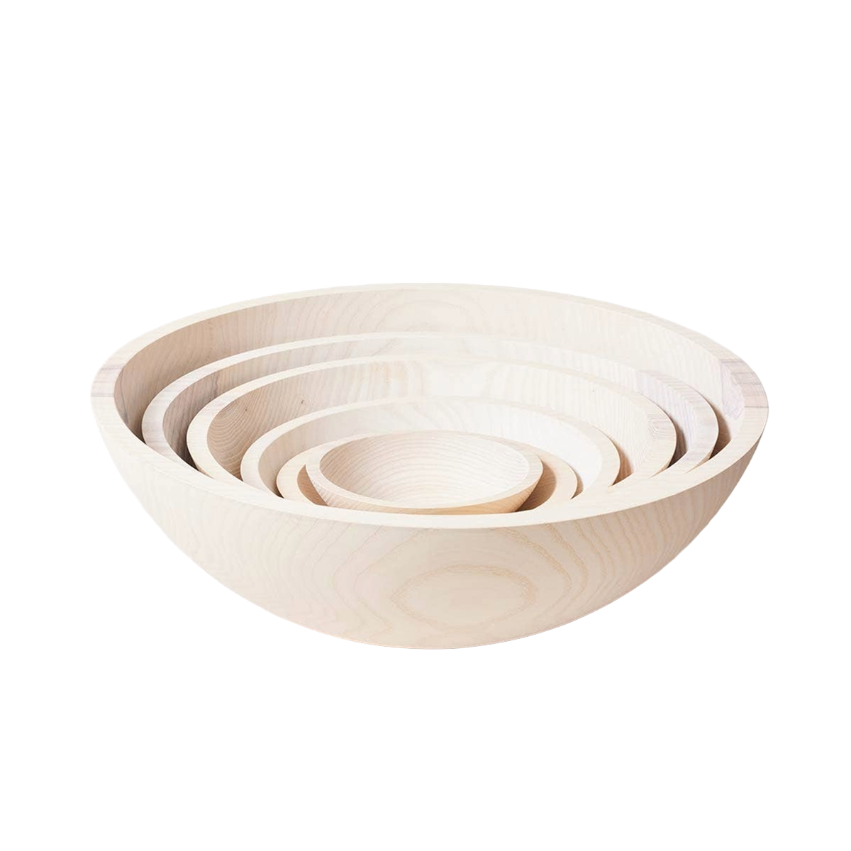 Crafted Wooden Bowls - White: 17"