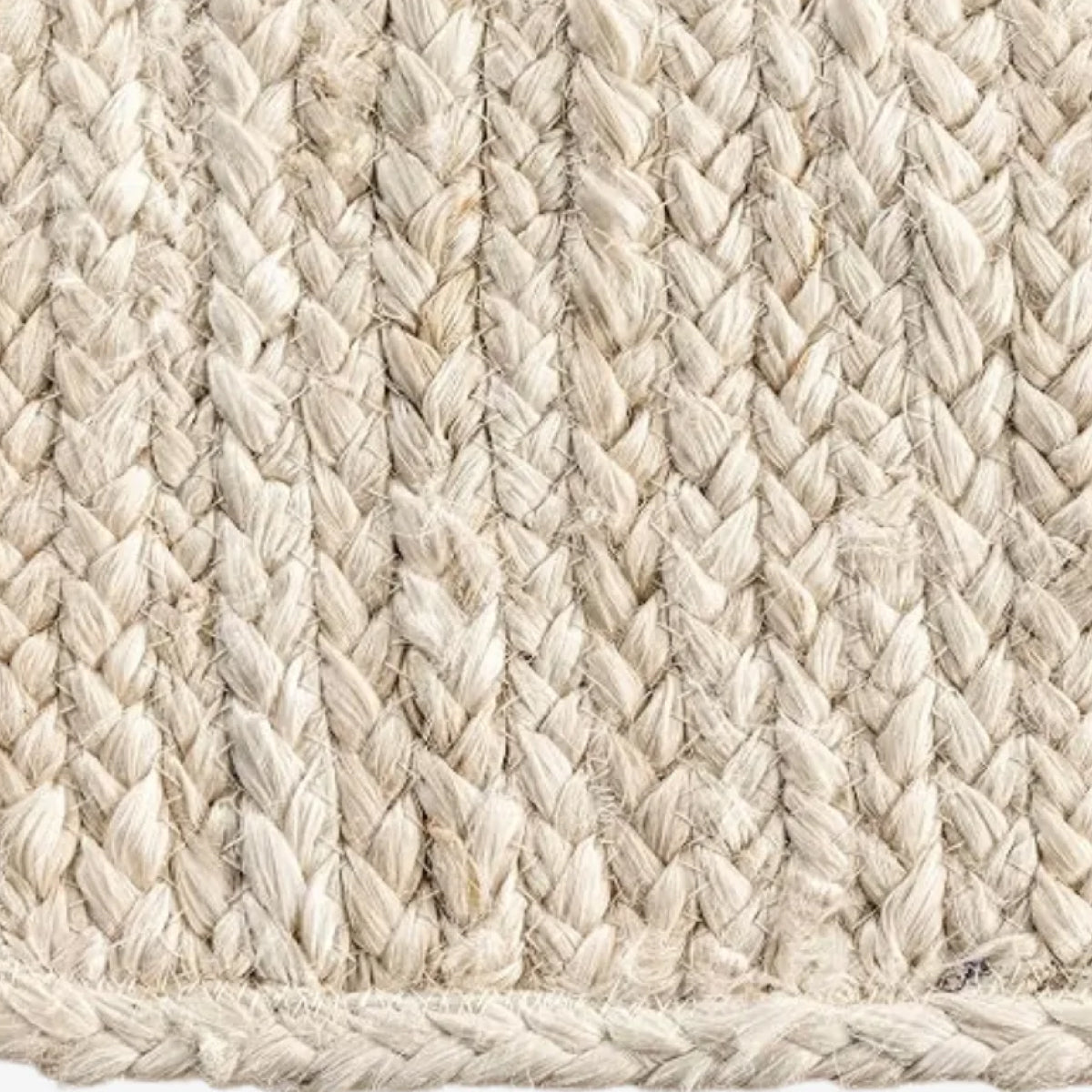 White Jute Rug 5’ x 8’