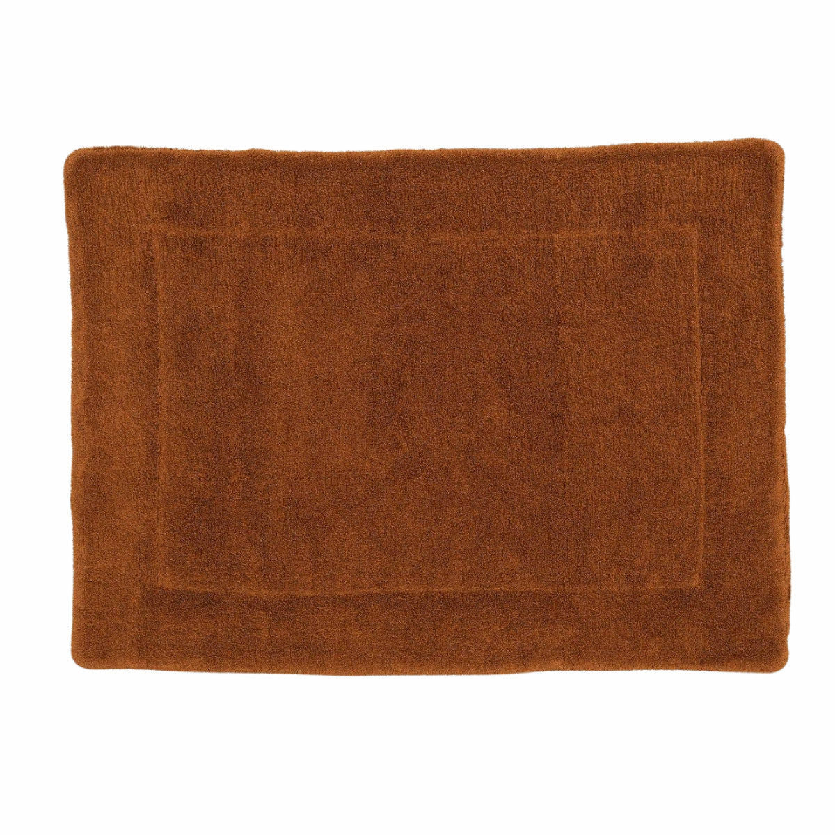 SIMPLE TERRY BATH MAT: TERRACOTTA