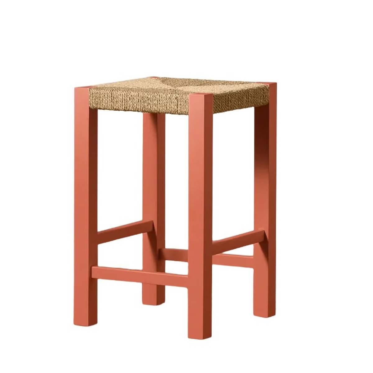 Rye Backless Counter Stool Terracotta