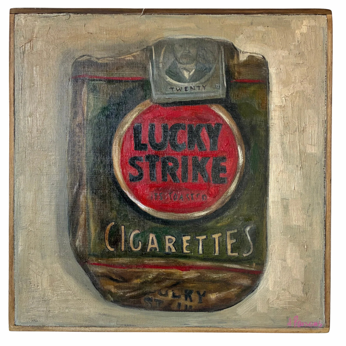 Alison Parsons, Lucky Strike 12.5” x 12.5”
