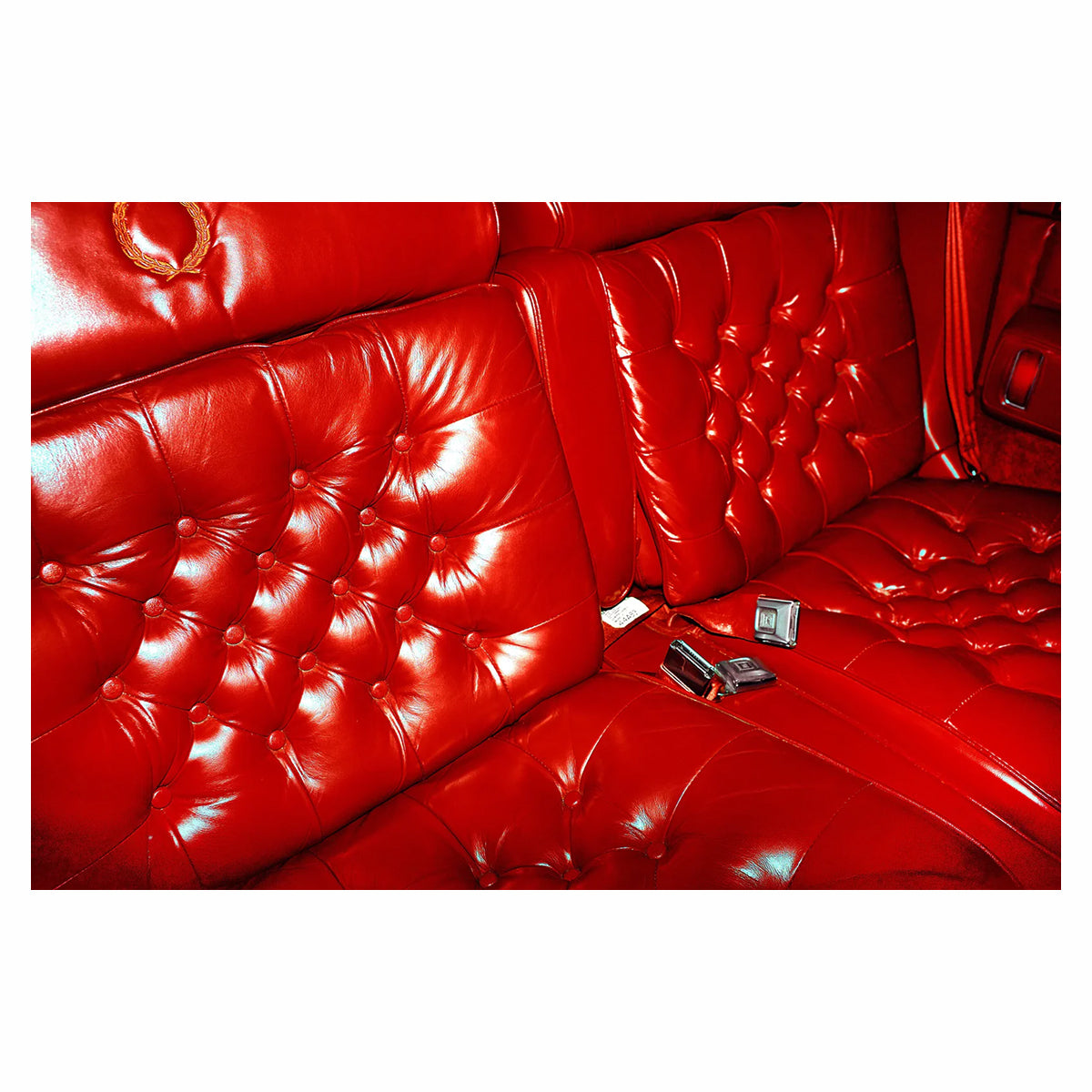 Red Cadillac Seat Framed Print
