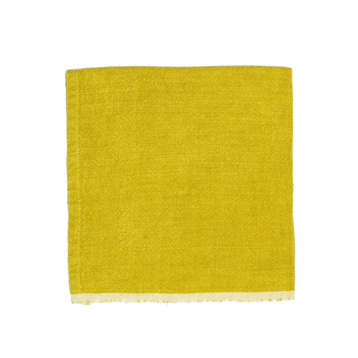 Chunky Linen Lime Napkins 20x20 - Set of 4: Lime