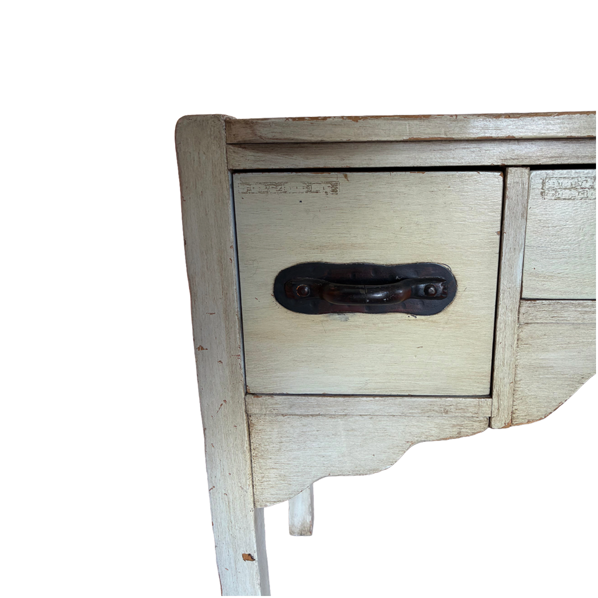 Proper 1930s Monterey Desk in a White Finish