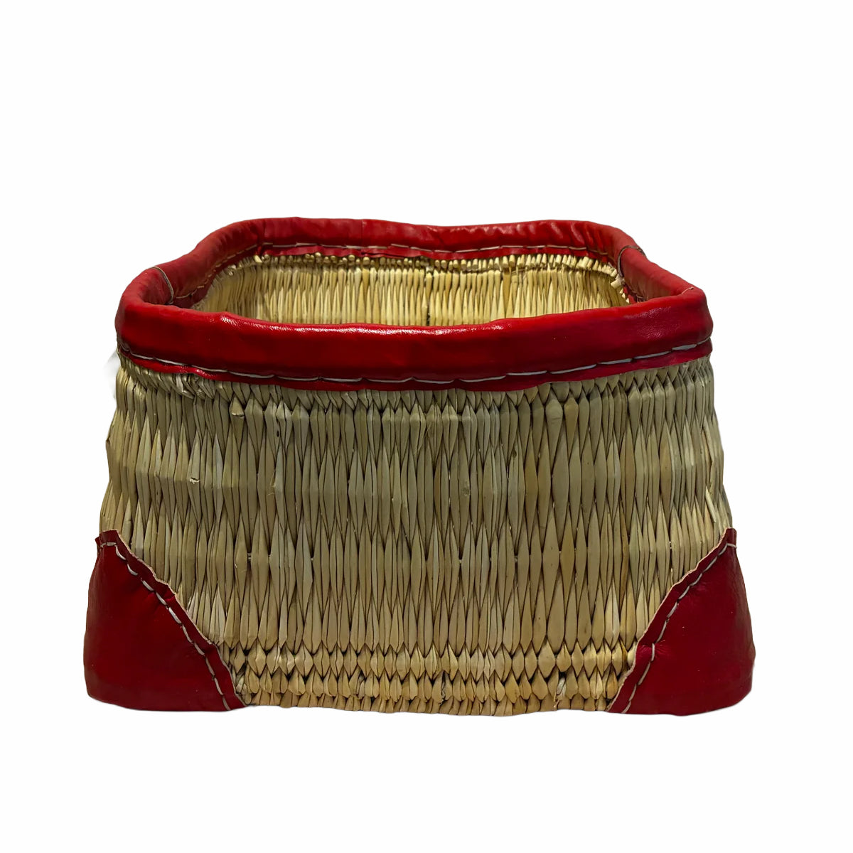 Small Red Trim Storage Basket