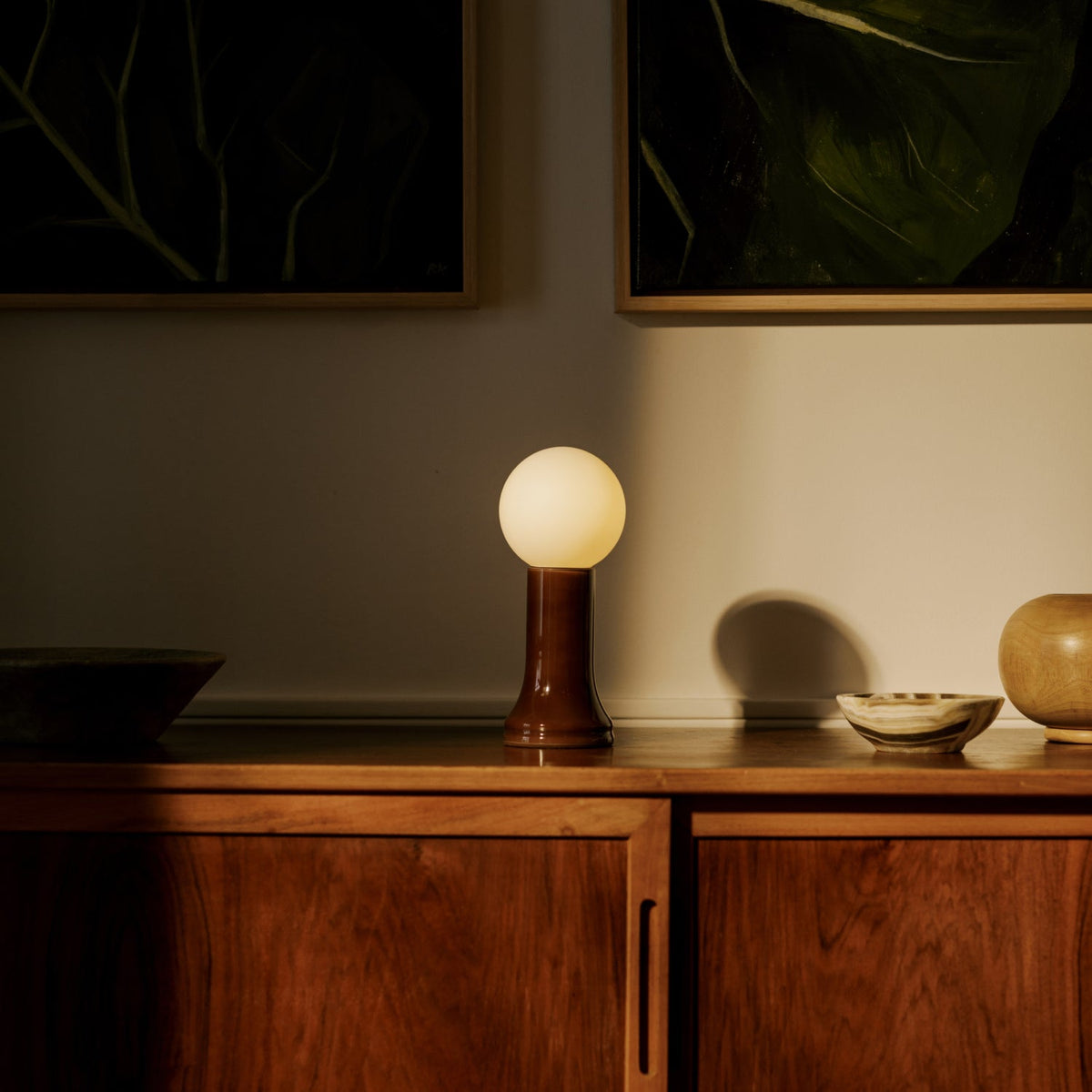 Shore Table Lamp in Bottle Brown