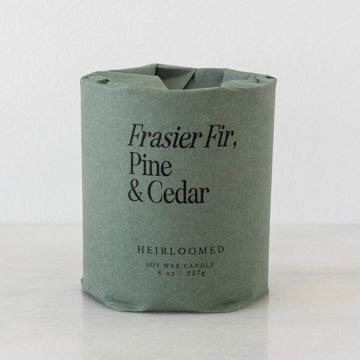 Heirloomed Candle Frasier Fir, Pine & Cedar - Christmas