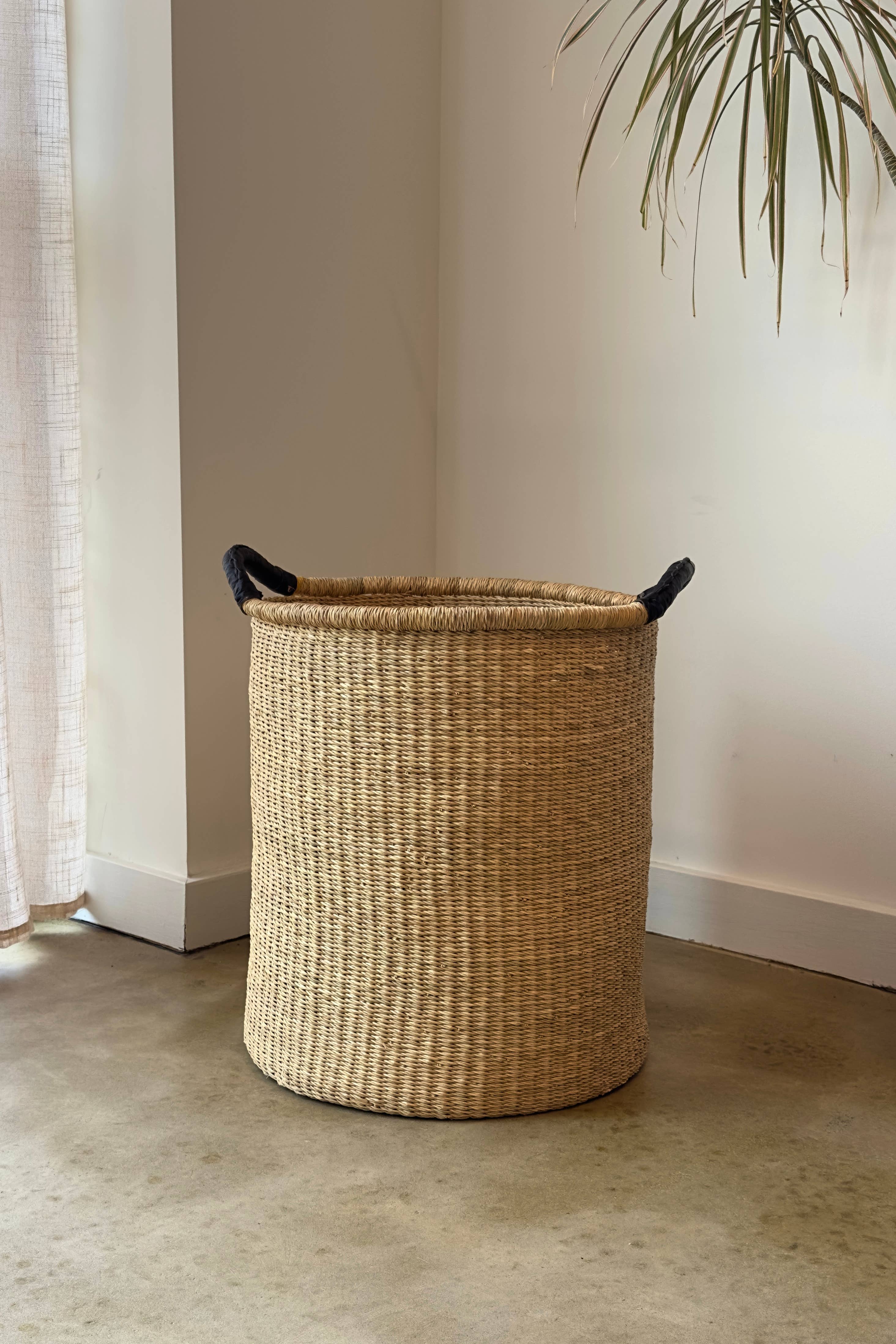 Pot Basket - Double Handle: Single Weave