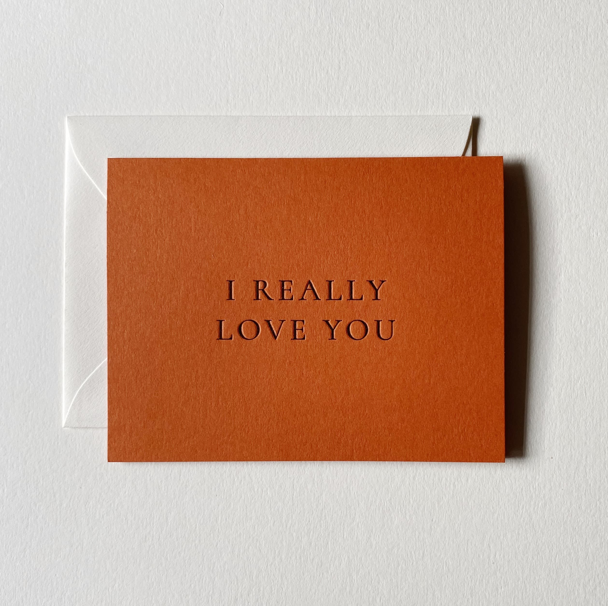I Really Love You No. 20: Creme / Single Card