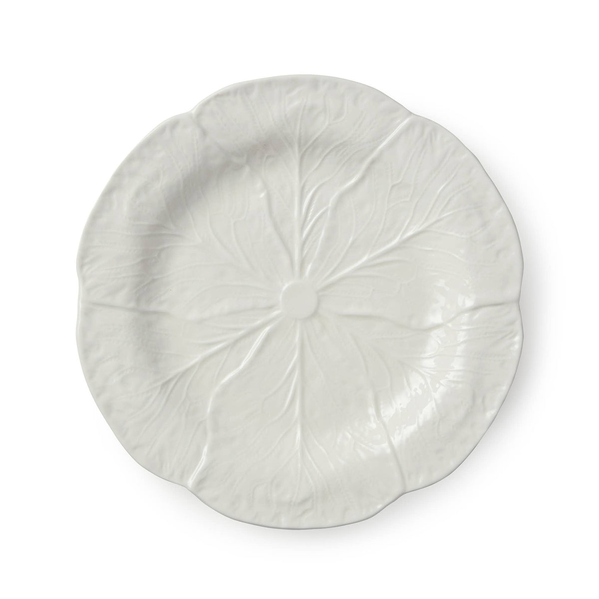 Le Jardin White Cabbage 3-D Salad Plate 9 in