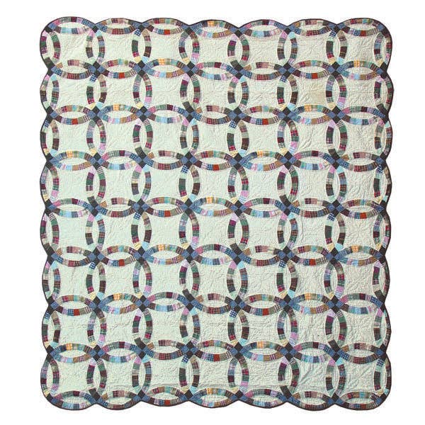 Mountain Meadow Handmade Cotton Quilt: Crib / Baby Quilt