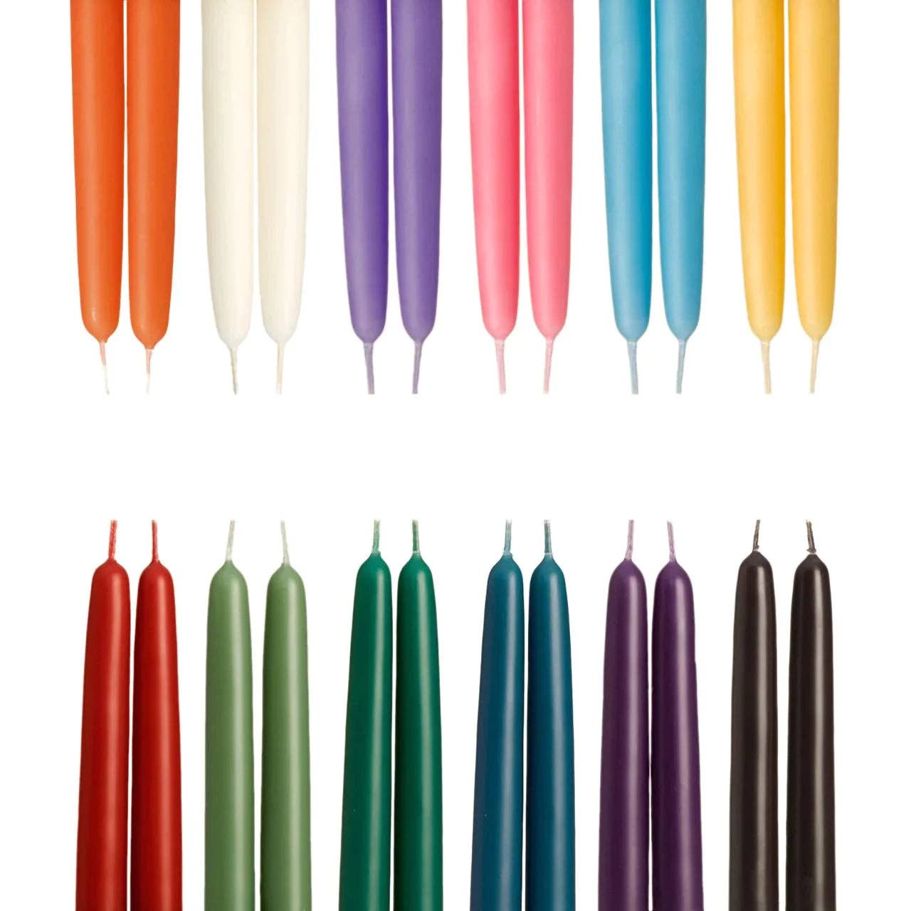 Taper Candles – 100% Pure Beeswax – Hand-Dipped: Moss / Standard (12" x 7/8")