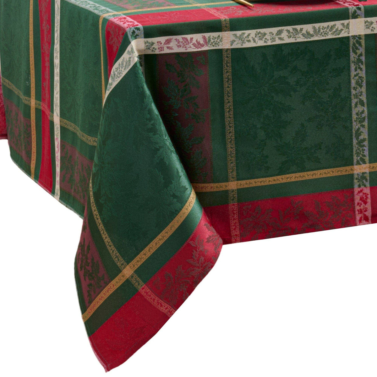 Merry and Festive Jacquard Tablecloth: 60x102