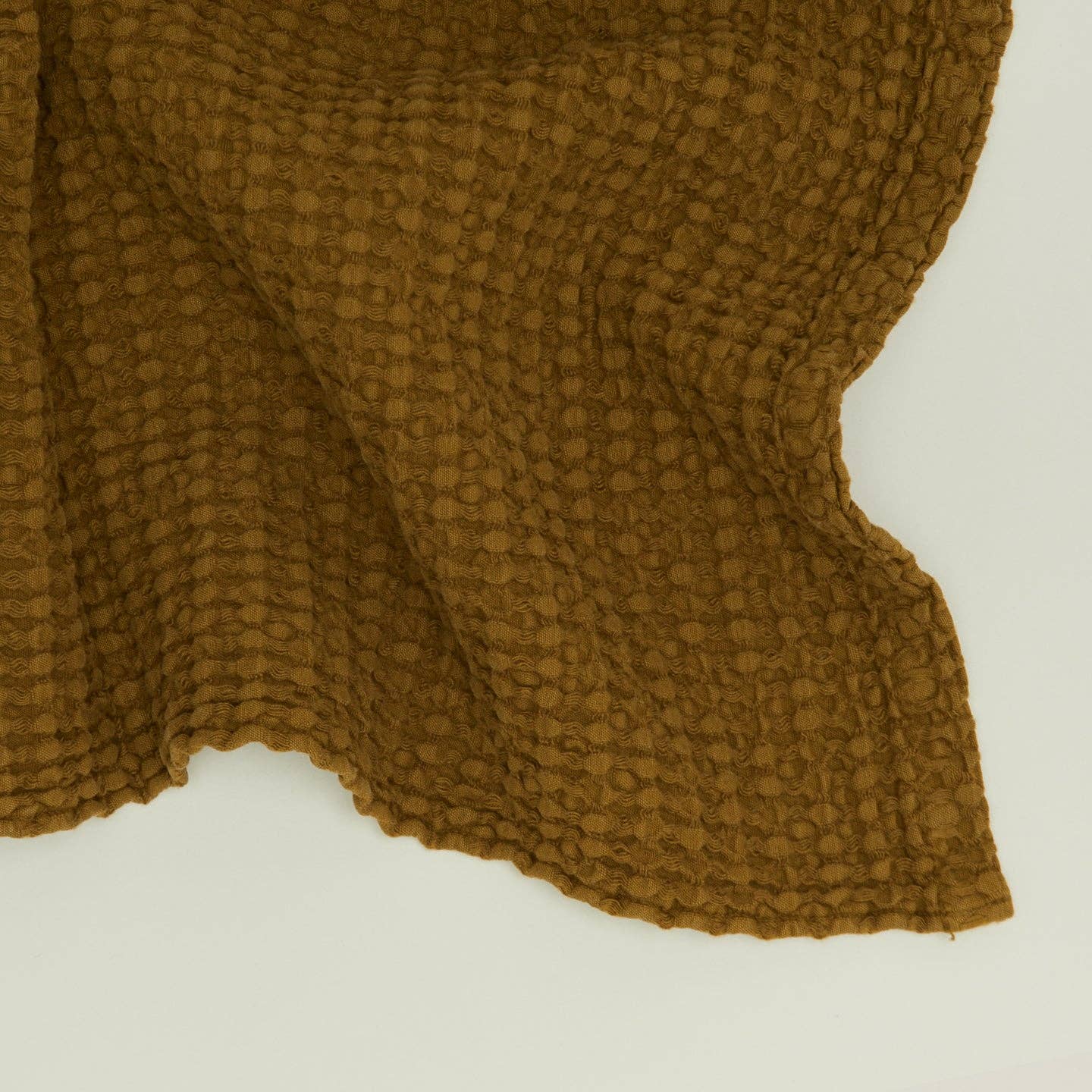 SIMPLE WAFFLE TOWELS - BRONZE: WASHCLOTH