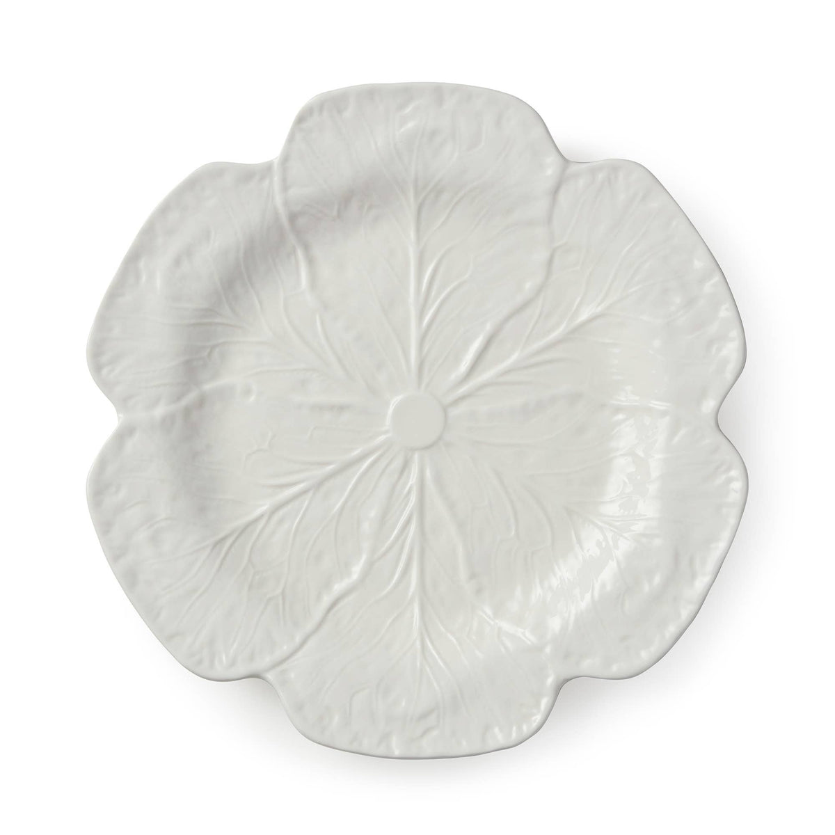 Le Jardin White Cabbage 3-D Dinner Plate 11 in