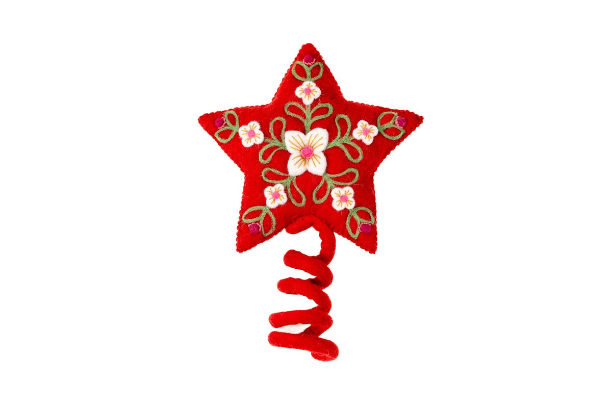 Star Tree Topper- Red: Red