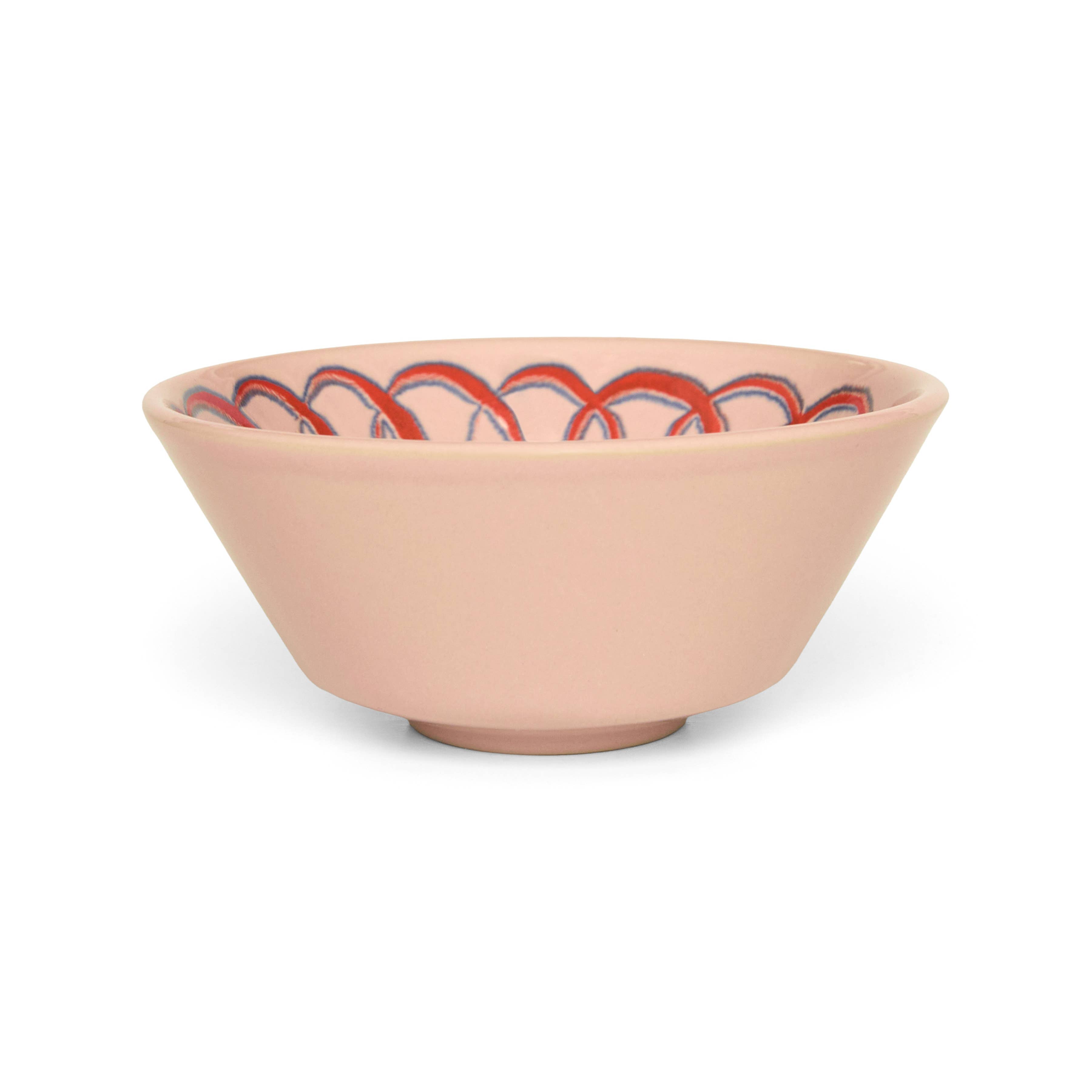 Amalfi Berry Bowl Pink - 4.5" Diameter - 6.4 fl oz