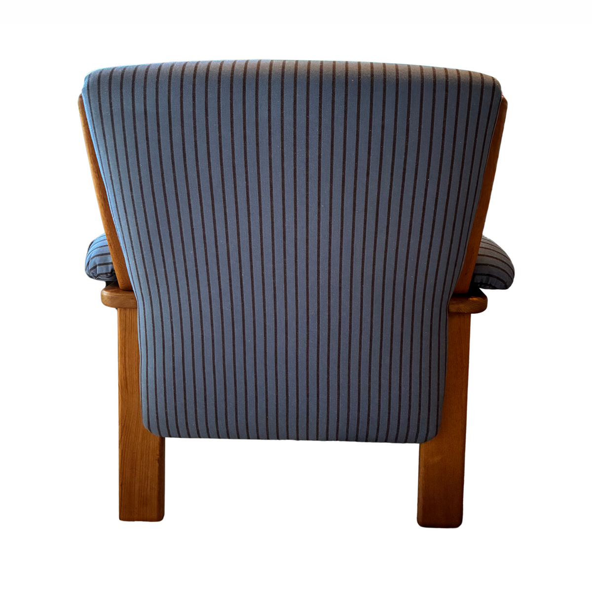Teak Beige Lounge Armchair Danish Mid-Century Modern 1970s