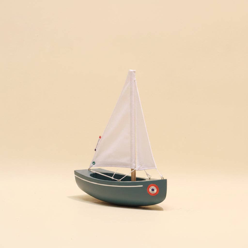Maison Tirot - Toy Boat - Le Sloop: Grey Green