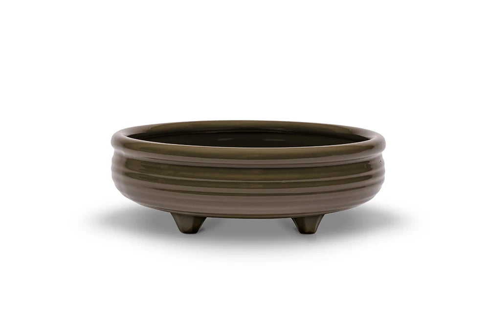 Monterey Footed Fruit Bowl: Shitake